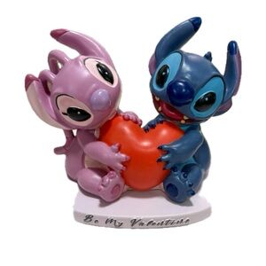 NWT!! Stitch and Angel Valentine Large Figurine Collectible